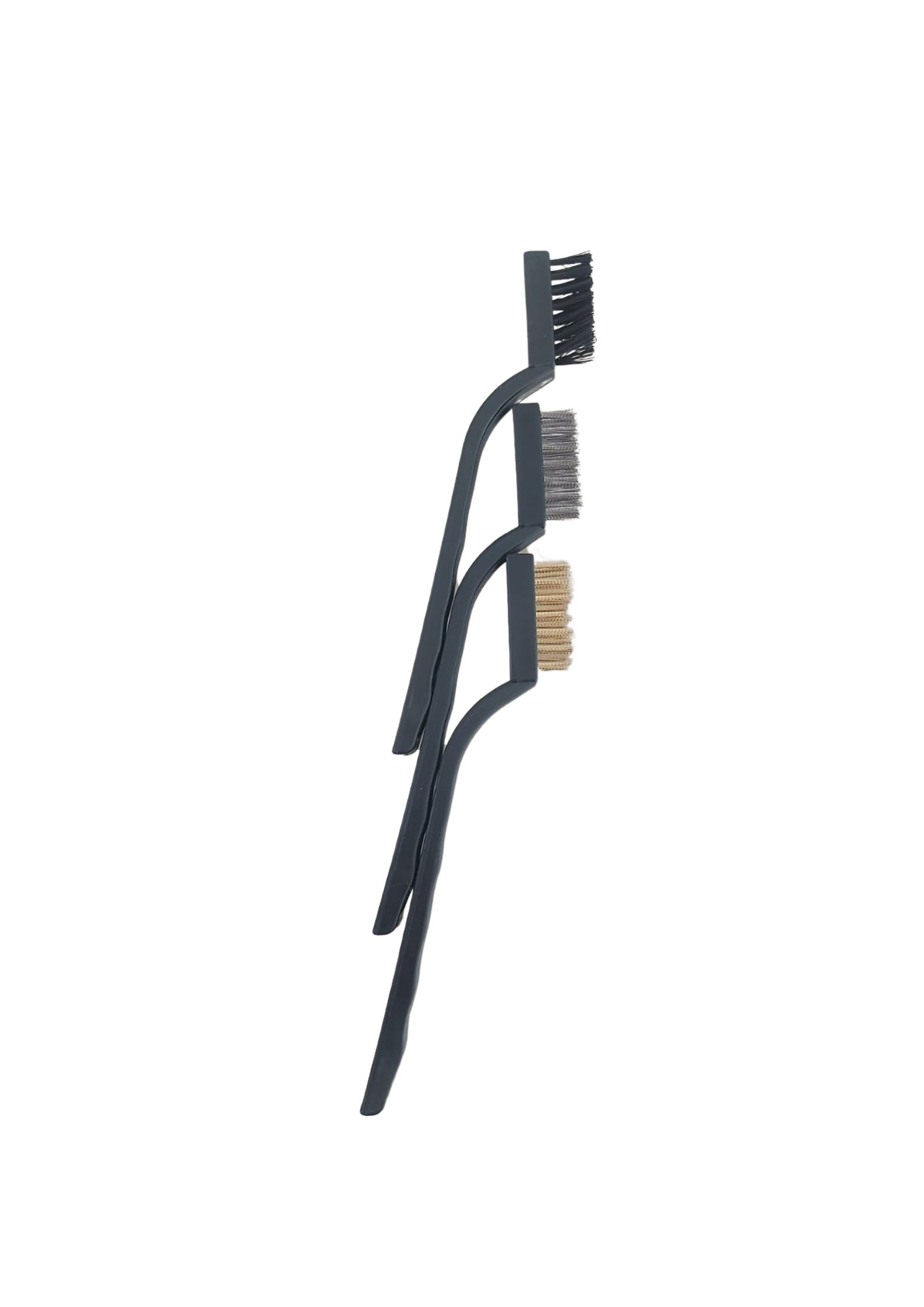 Set de 3 Cepillos de Limpieza (Nylon, Acero y Latón) 17cm