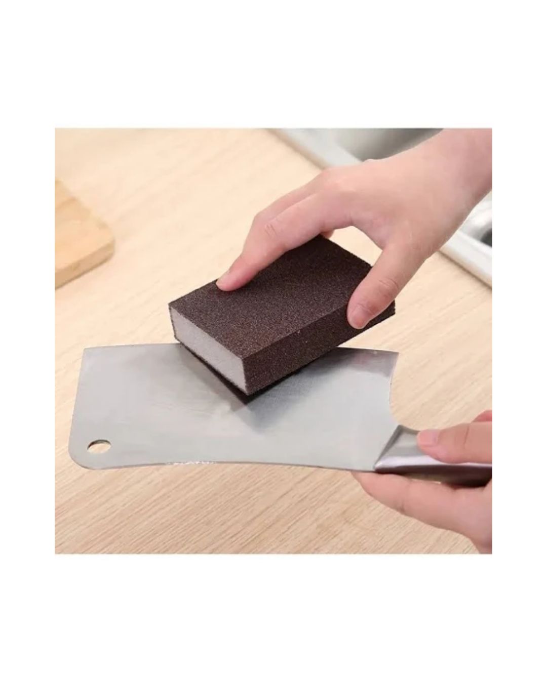 Set de esponja de cocina abrasiva para ollas y sartenes 2 unidades - Imagen 7