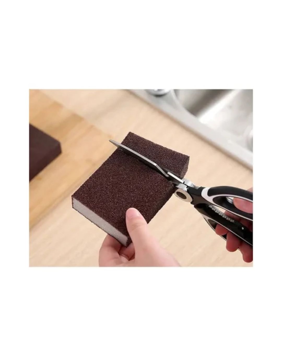 Set de esponja de cocina abrasiva para ollas y sartenes 2 unidades - Imagen 6