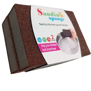 Set de esponja de cocina abrasiva para ollas y sartenes 2 unidades