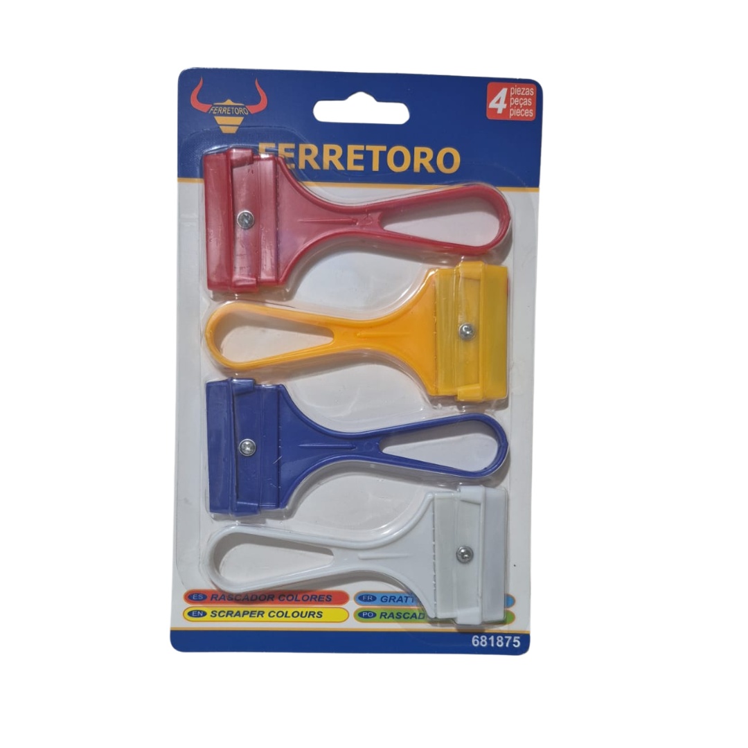 Set de Raspadores ventana y vitrocerámica (4 unidades)