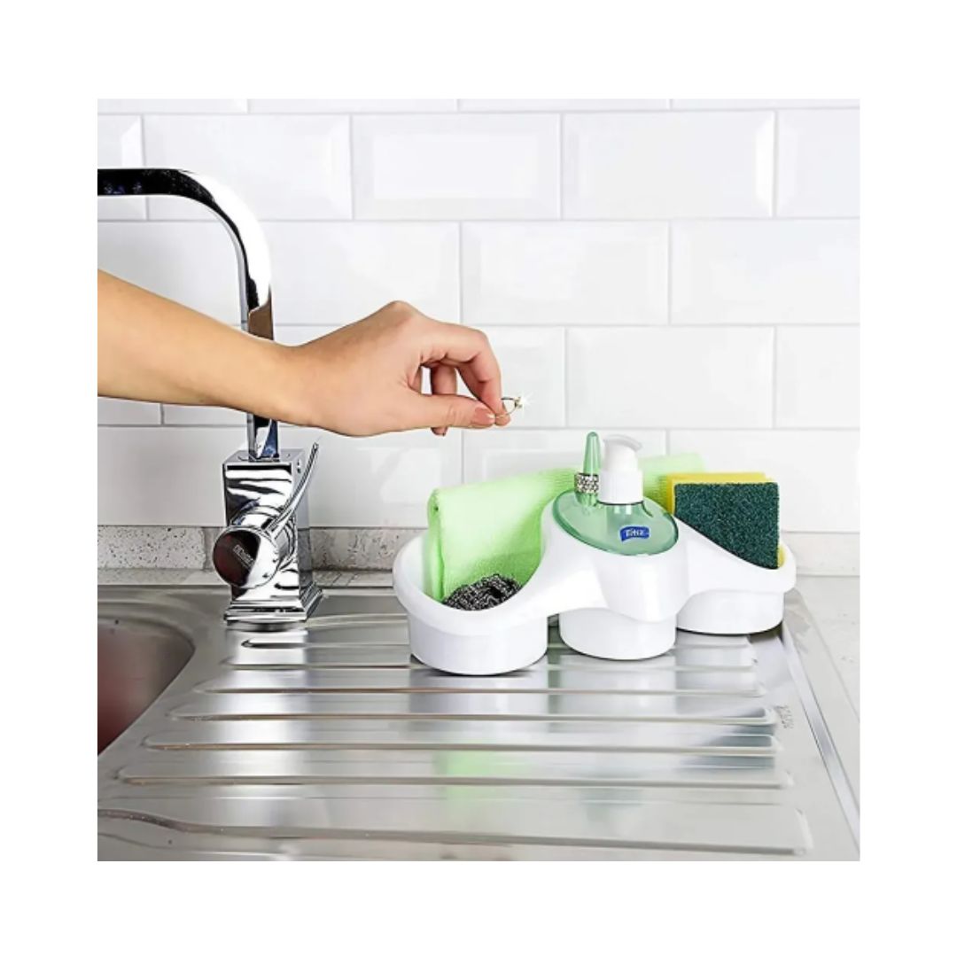 Dispensador de jabón y/o lavaloza con soporte de esponja - Imagen 2