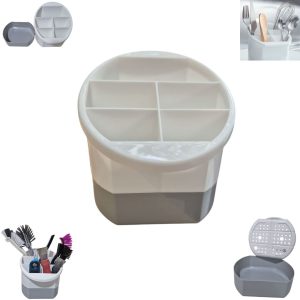 Organizador y Escurridor de Cepillos de Limpieza o Cubiertos